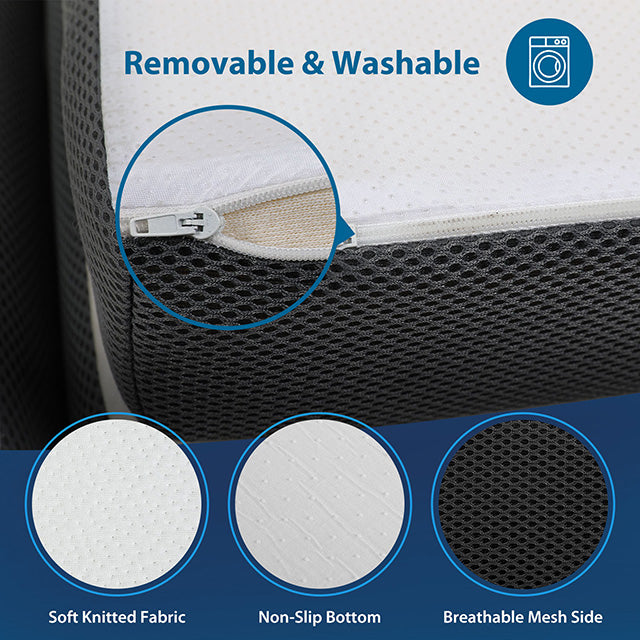 Hollyhock 4" Twin XL Tri-Fold Memory Foam Topper - Furniture Stars (Chicago, IL)