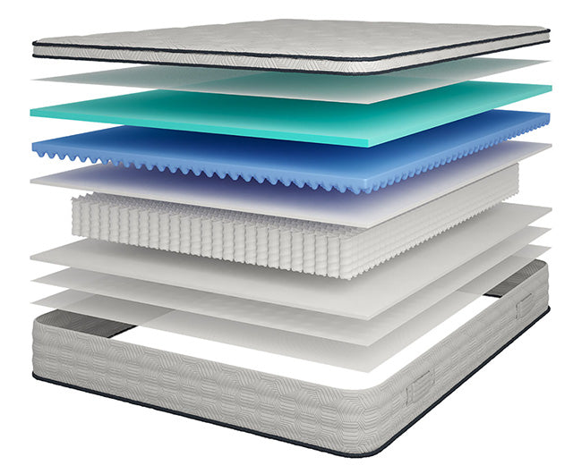 Salvia 12" Full Hybrid Pocket Coil Mattress - Furniture Stars (Chicago, IL)