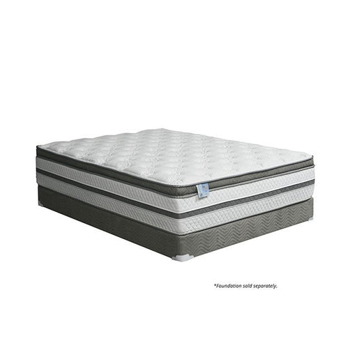 SIDDALEE White/Gray 16" Euro Pillow Top Mattress, Full - Furniture Stars (Chicago, IL)