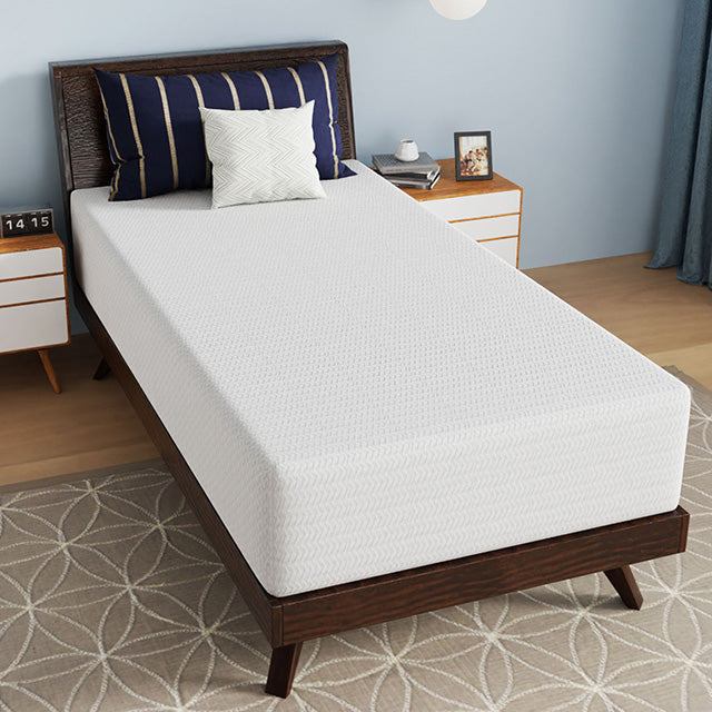 Nasturtium 12" Twin Bamboo Charcoal Infused Memory Foam - Furniture Stars (Chicago, IL)