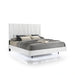 Europa 5/0 Q Headboard, Footboard & Slats-White