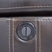 Kellen Sofa W/ Drop Down Tray & Pwr Fr-Brown