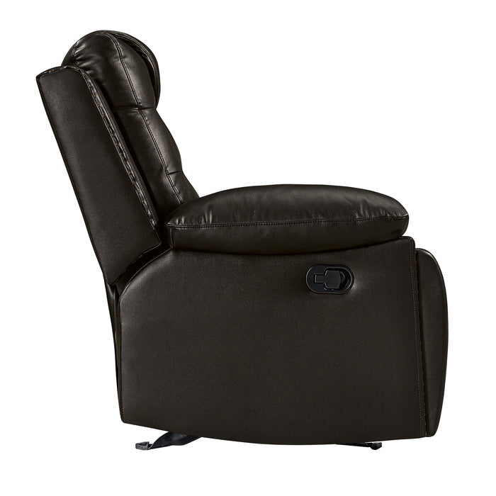 Nikko Sofa W/Dual Recliner-Brown