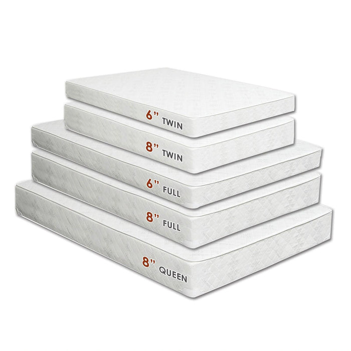 Daisy White 6" Bunkie Board Combo Mattress, Twin - Furniture Stars (Chicago, IL)