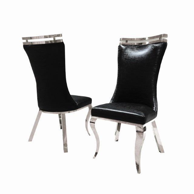 Palazzo Silver Chair (2/CTN) - Furniture Stars (Chicago, IL)