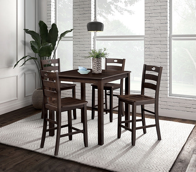 Lubbock 5 Pc. Counter Ht. Table Set - Furniture Stars (Chicago, IL)