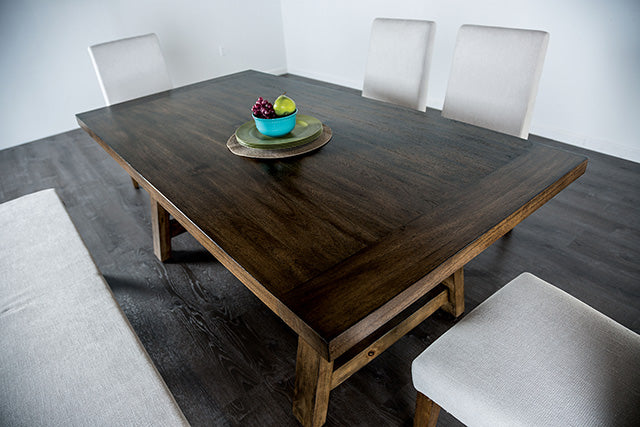 Losone Dining Table Set with Bench Rustic - Furniture Stars (Chicago, IL)