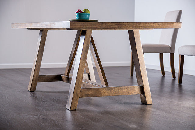 Losone Dining Table Set with Bench Rustic - Furniture Stars (Chicago, IL)