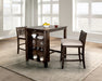 Lescles 3 Pc Counter Ht Set (1 Table + 2 Chairs) - Furniture Stars (Chicago, IL)