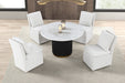 Varde Round Dining Marble Table - Furniture Stars (Chicago, IL)