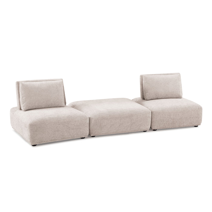 Stavanger 2-Seater w/ Square Ottoman - Furniture Stars (Chicago, IL)