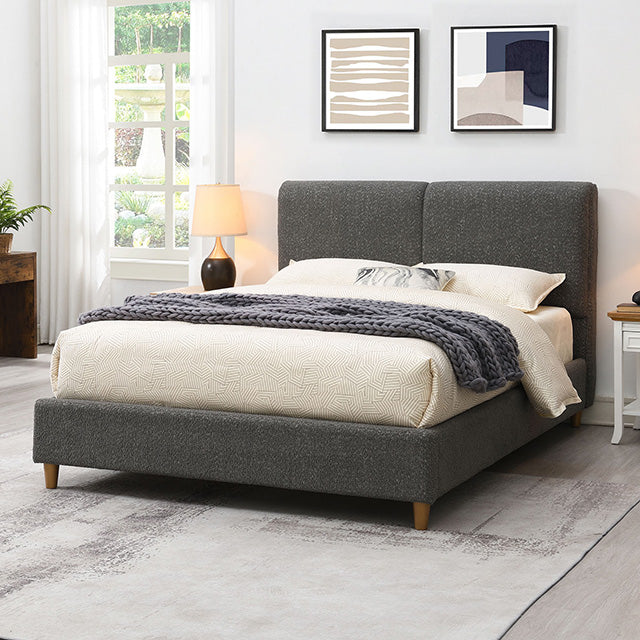 Stavern E.King, Full, & Queen Bed Grey & Black - Furniture Stars (Chicago, IL)