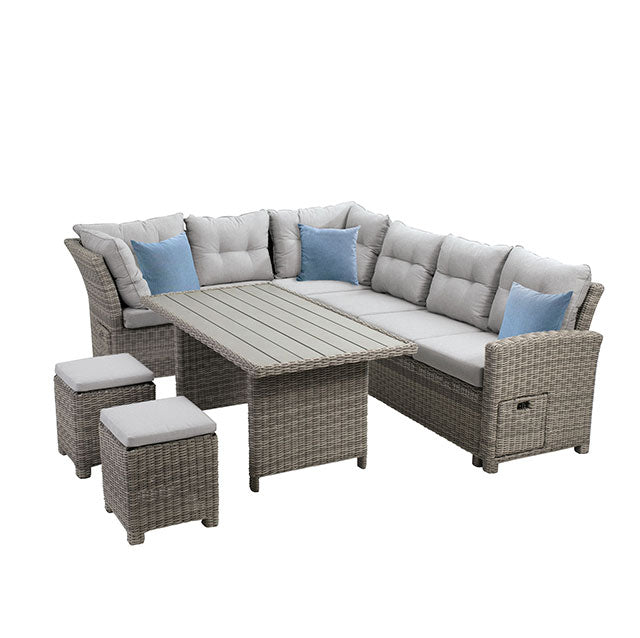 Malia Patio Dining Table - Furniture Stars (Chicago, IL)