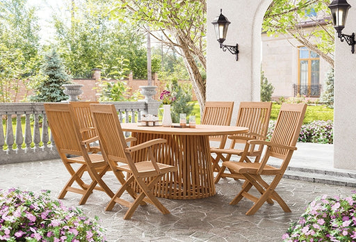 Lovina Oval Dining Table - Furniture Stars (Chicago, IL)
