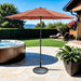 Mora 11' Outdoor Umbrella + 21" Round Base - Furniture Stars (Chicago, IL)