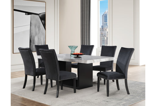 D02 DINING TABLE + 4 D03DC BLACK - Furniture Stars (Chicago, IL)
