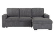 U2660 GREY L SOFA BED SECTIONAL WITHOUT PULLOUT - Furniture Stars (Chicago, IL)
