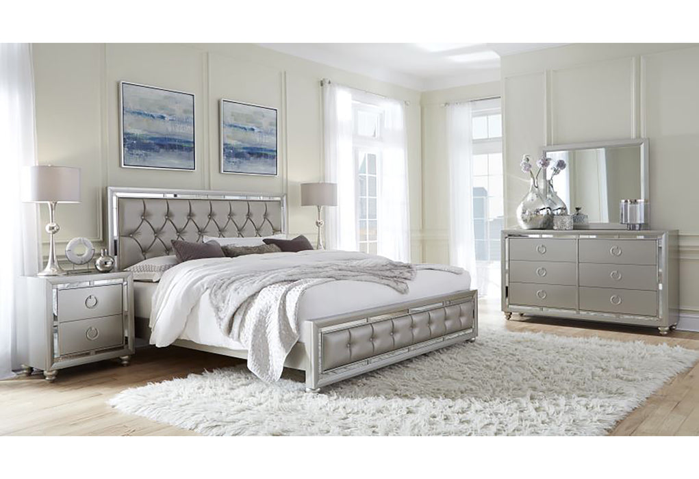 RILEY SILVER NIGHTSTAND - Furniture Stars (Chicago, IL)