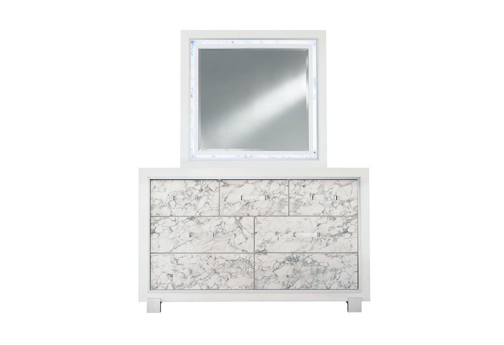 SANTORINI WHITE DRESSER - Furniture Stars (Chicago, IL)