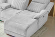 U8879 GREY 1 POWER PUSHBACK SECTIONAL WITH LED AND GLOBAL SS SPKR - Furniture Stars (Chicago, IL)
