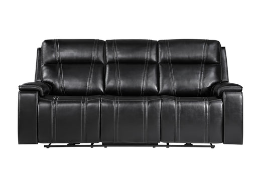 U8880 BLACK LEATHER POWER RECLINING SOFA - Furniture Stars (Chicago, IL)