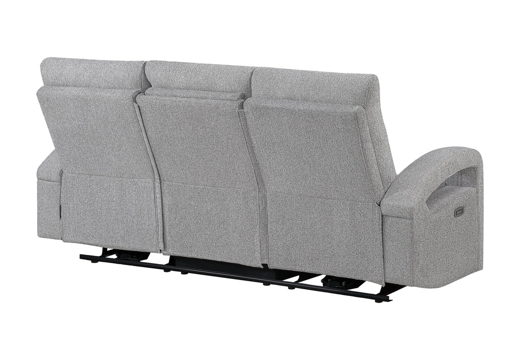 U6611 GREY 15 POWER RECLINING SOFA WITH LED - Furniture Stars (Chicago, IL)