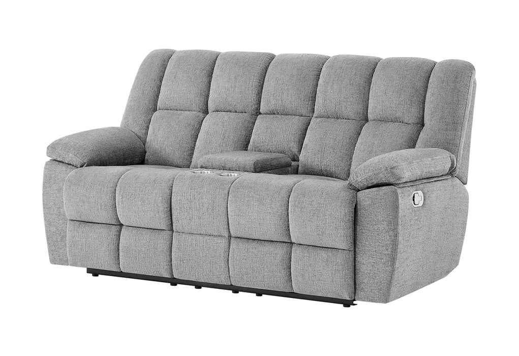 U6000 SMOKE CONSOLE RECLINING LOVESEAT - Furniture Stars (Chicago, IL)
