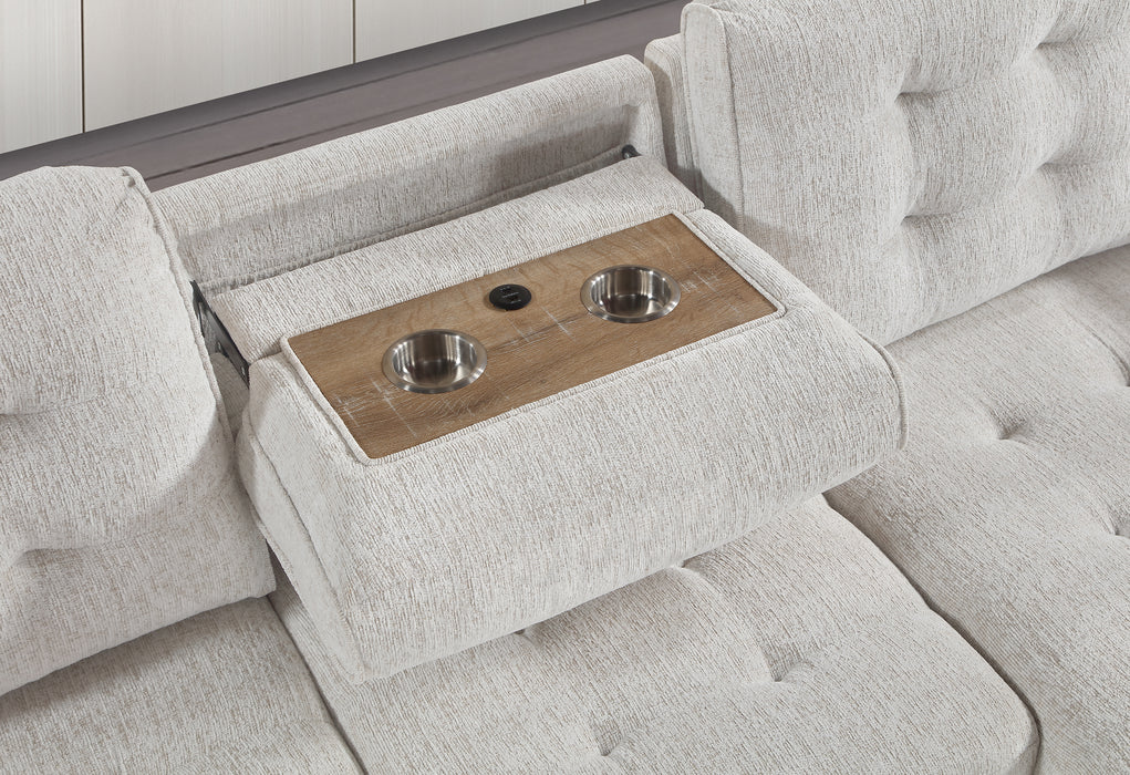 U0707 CHALK REVERSIBLE SOFA BED - Furniture Stars (Chicago, IL)