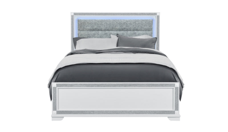 SOLEIL WHITE QUEEN BED - Furniture Stars (Chicago, IL)
