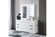 ELLA WHITE VANITY SET WITH STORAGE STOOL - Furniture Stars (Chicago, IL)