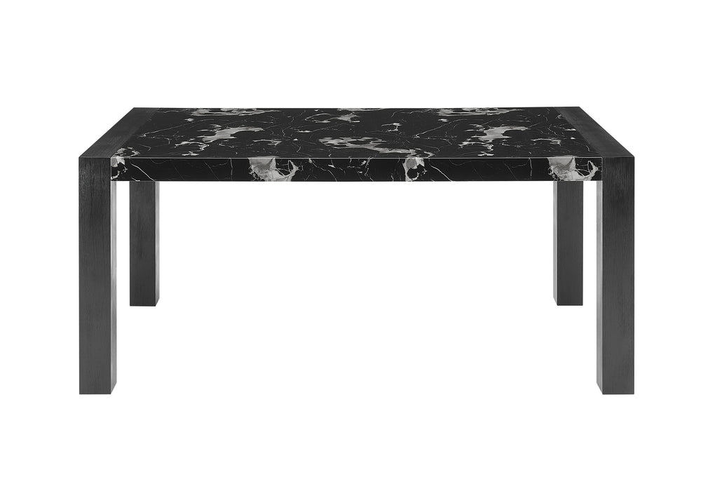 D4088DT BLACK MARBLE DINING TABLE - Furniture Stars (Chicago, IL)