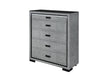 ISABELLA GREY CHEST WITH LED - Furniture Stars (Chicago, IL)