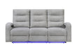 U6611 GREY 15 POWER RECLINING SOFA WITH LED - Furniture Stars (Chicago, IL)