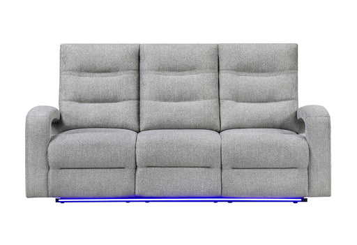 U6611 GREY 15 POWER RECLINING SOFA WITH LED - Furniture Stars (Chicago, IL)