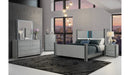 LOGAN SILVER QUEEN BED, DRESSER, MIRROR AND NIGHTSTAND - Furniture Stars (Chicago, IL)