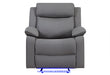 U6026 GREY PU 46A GLIDER RECLINER WITH LED - Furniture Stars (Chicago, IL)