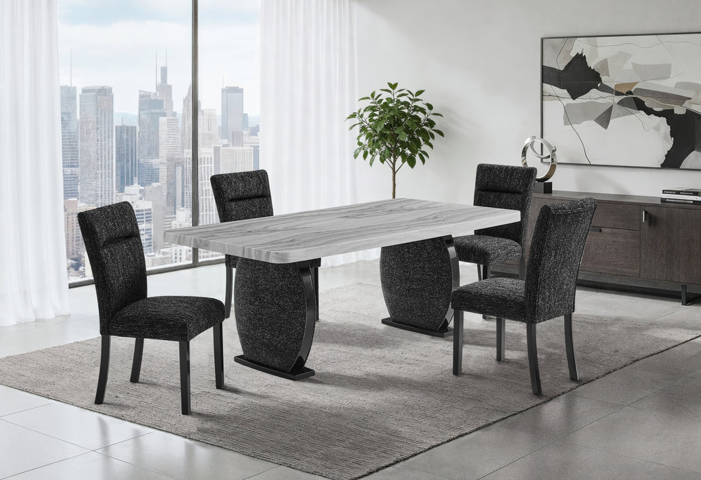 D2502 DINING TABLE AND 8 DINING CHAIRS - Furniture Stars (Chicago, IL)