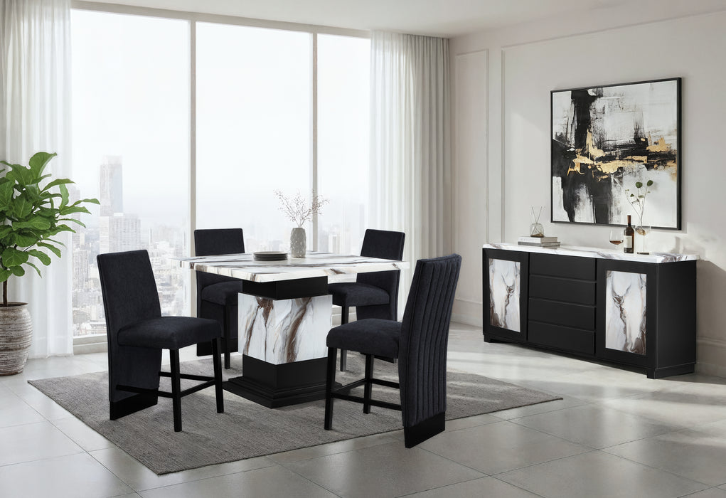 D12 BAR TABLE AND 4 BAR STOOLS - Furniture Stars (Chicago, IL)