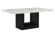 D02 DINING TABLE + 8 D03 BLACK DINING CHAIRS - Furniture Stars (Chicago, IL)