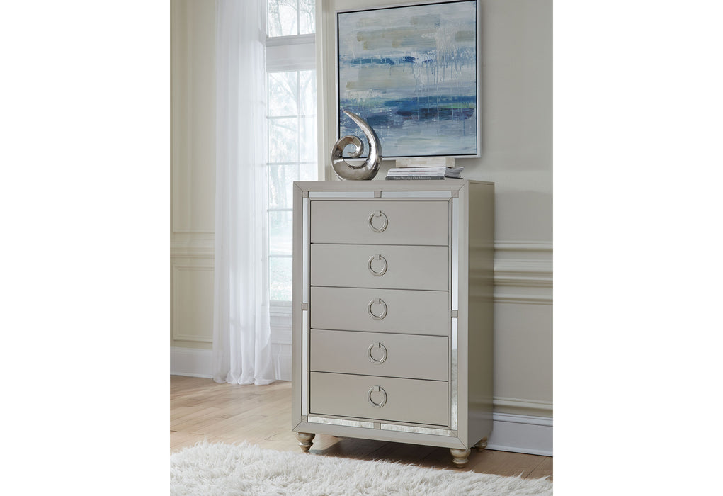 RILEY SILVER KING BED GROUP - Furniture Stars (Chicago, IL)