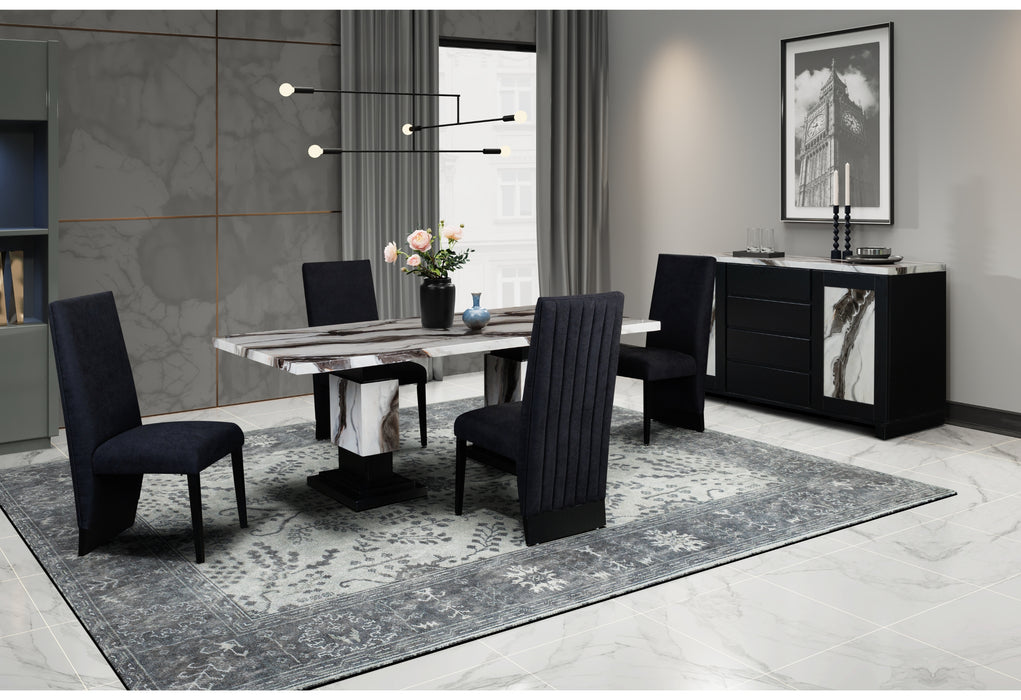D12 DINING TABLE AND 6 DINING CHAIRS - Furniture Stars (Chicago, IL)
