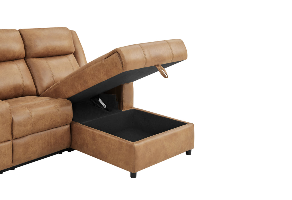 U6980 BROWN SECTIONAL - Furniture Stars (Chicago, IL)