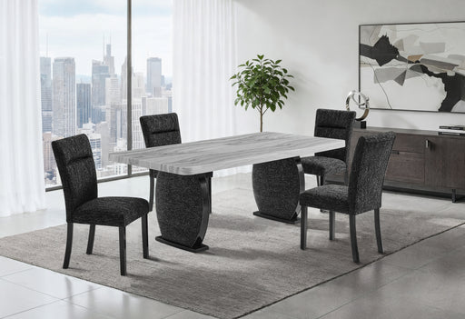 D2502 DINING TABLE AND 4 DINING CHAIRS - Furniture Stars (Chicago, IL)