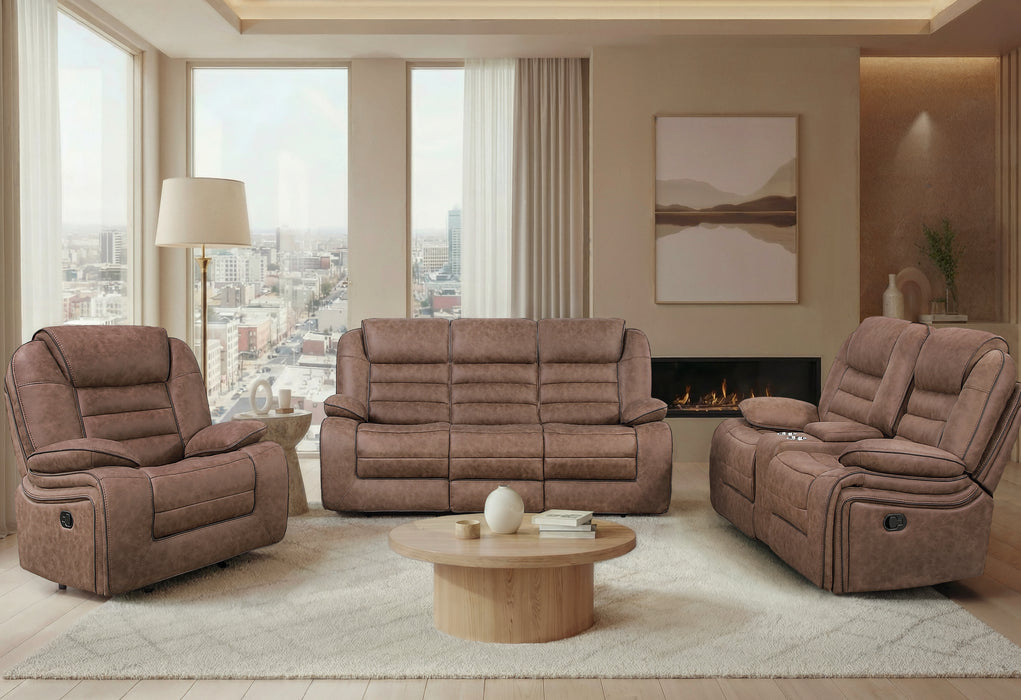 U2250 BROWN GLIDER RECLINER - Furniture Stars (Chicago, IL)