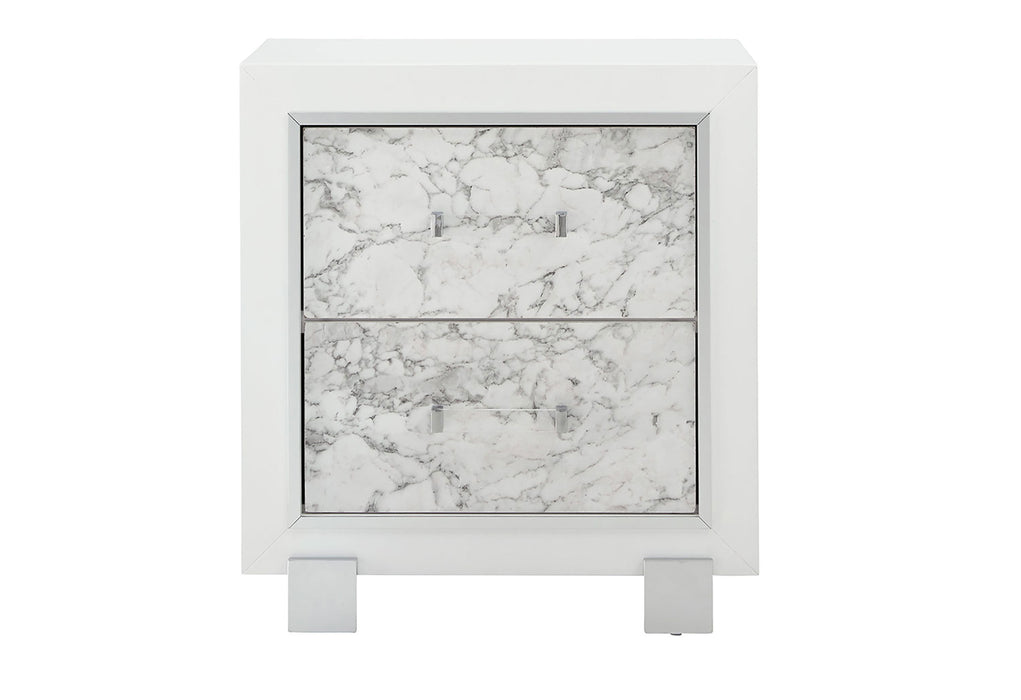SANTORINI WHITE NIGHTSTAND