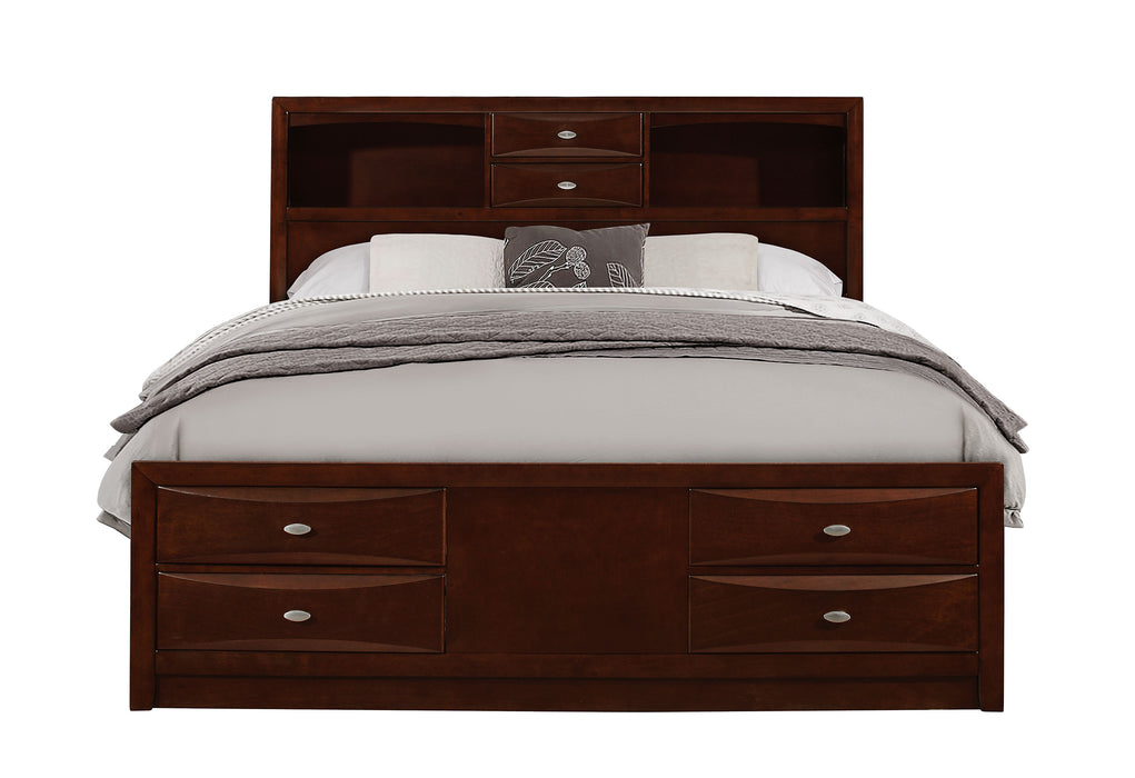LINDA MERLOT QUEEN BED GROUP - Furniture Stars (Chicago, IL)