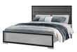AMELIA GREY/BLACK KING BED, DRESSER, MIRROR, NIGHTSTAND - Furniture Stars (Chicago, IL)