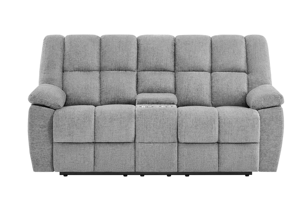 U6000 SMOKE CONSOLE RECLINING LOVESEAT - Furniture Stars (Chicago, IL)