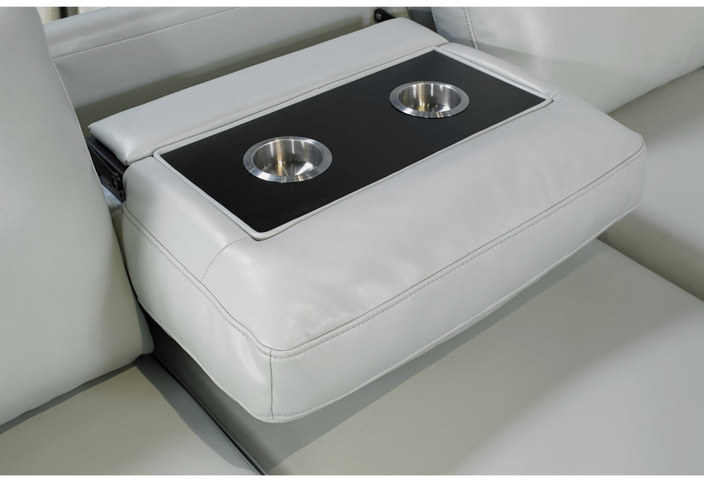U0212 BLANCHE SILVER PULL OUT SOFA BED