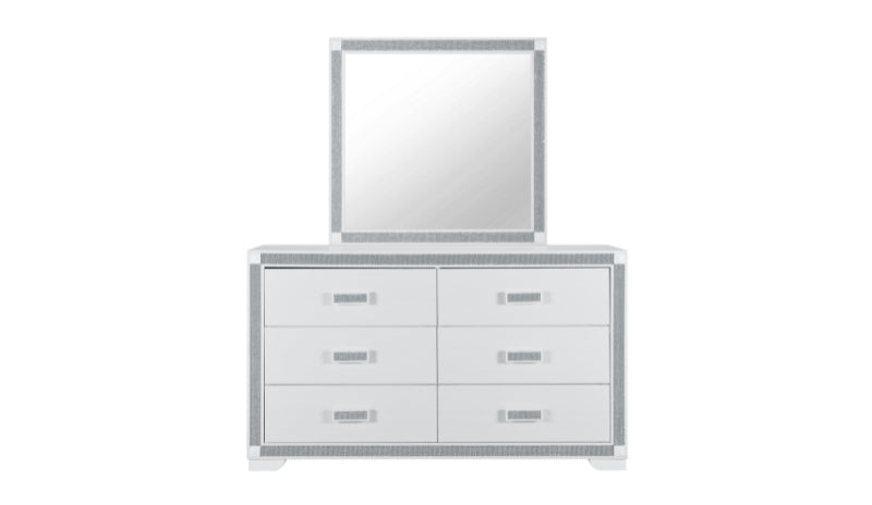 SOLEIL WHITE DRESSER - Furniture Stars (Chicago, IL)